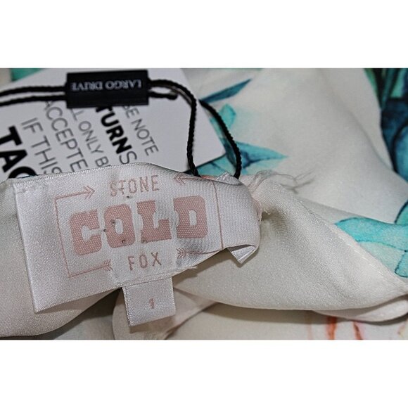 New w/Tags - Stone Cold Fox Romee 100% Silk Dress in color Ivory Cosmo - sz 1 - Picture 6 of 11